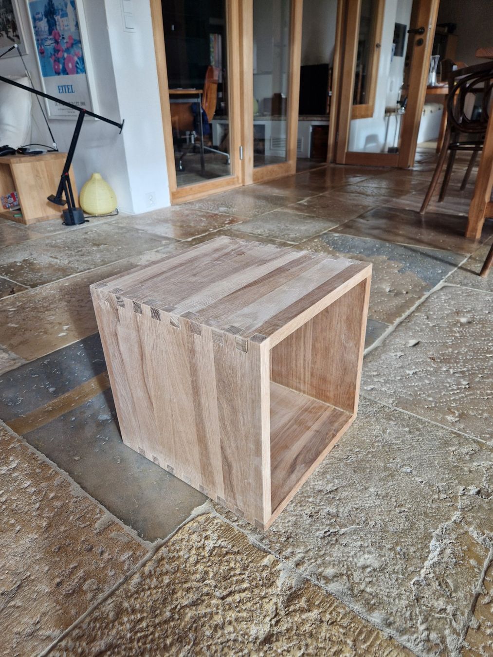 Tavoli: Meuble cube en bois chêne massif table basse salon – Nuovo (secondo la descrizione) da Corcelles-Le-Jorat venduto da Legoduplo01 1
