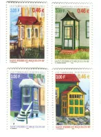 Briefmarken "Architektur". Saint-Pierre und Miquelon