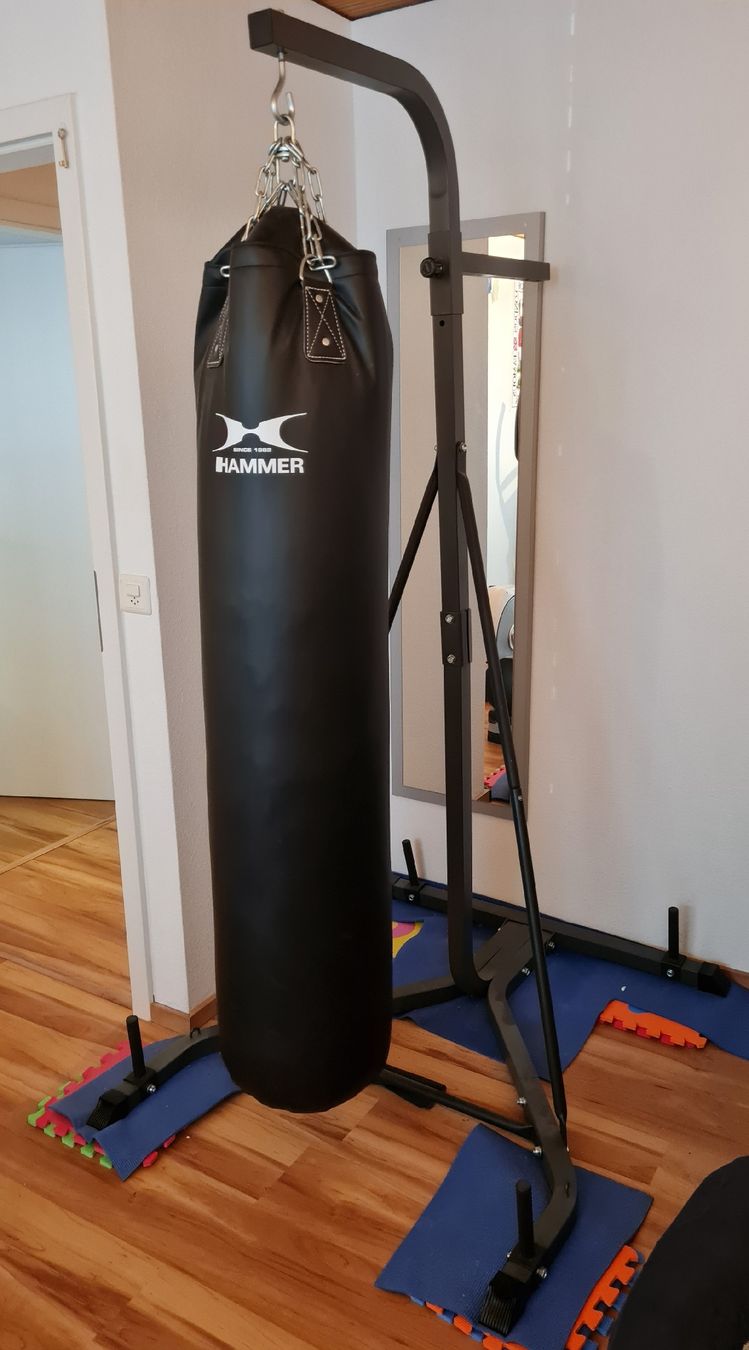 Boxsäcke: Boxstation / Boxständer inkl. Hammer Boxsack – Gebraucht aus Untersiggenthal von Chlammeraff_ 3