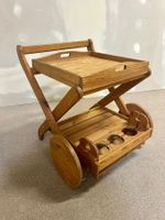 Retro Servierwagen aus Holz zusammenklappbar
