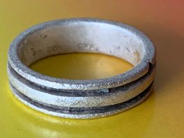 Silberring Doppelspur (60)