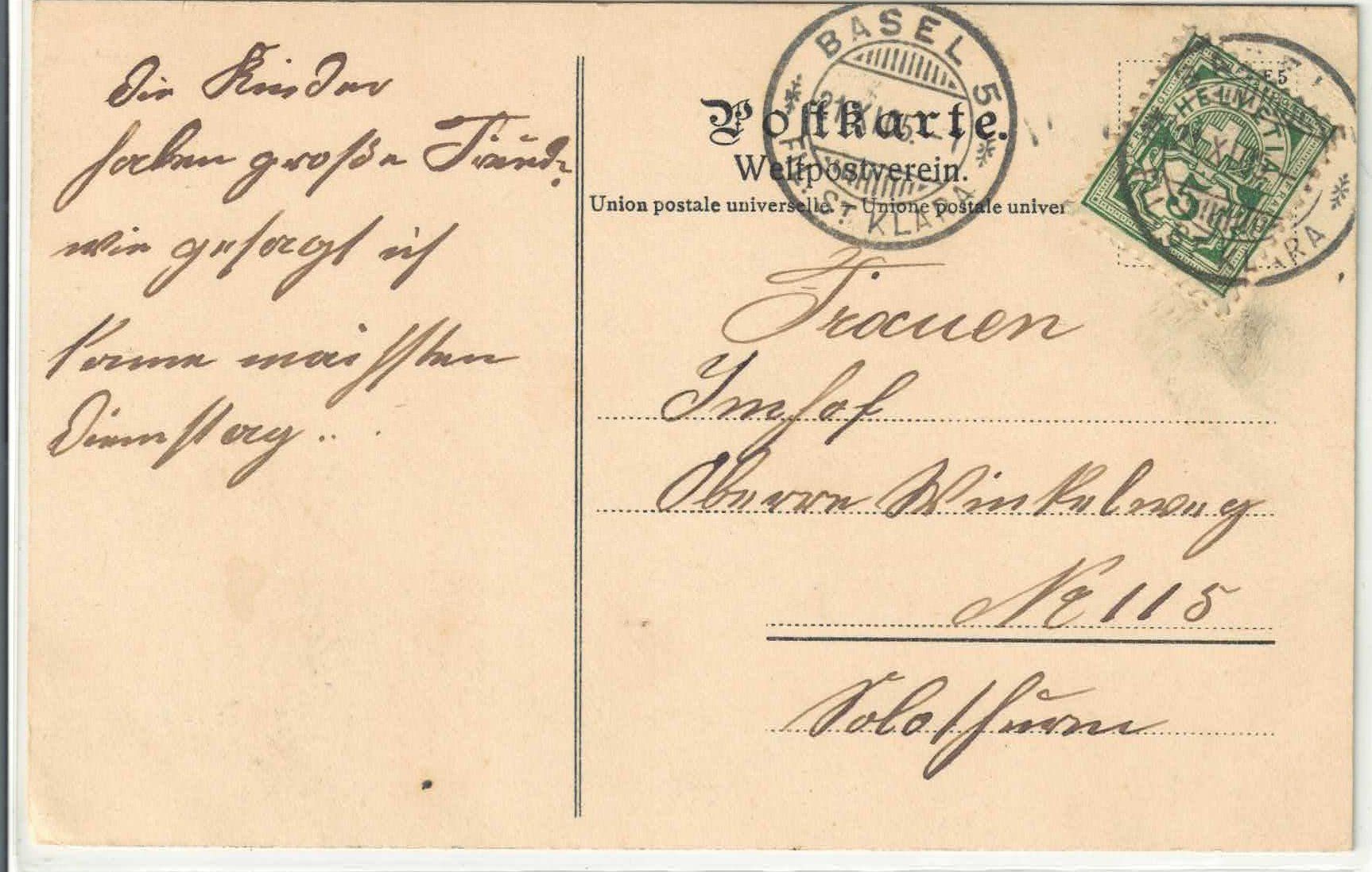 Cartoline postali: Basel - der neue Bundesbahnhof - Litho – Usato da Ettingen venduto da Kartenplanet 1