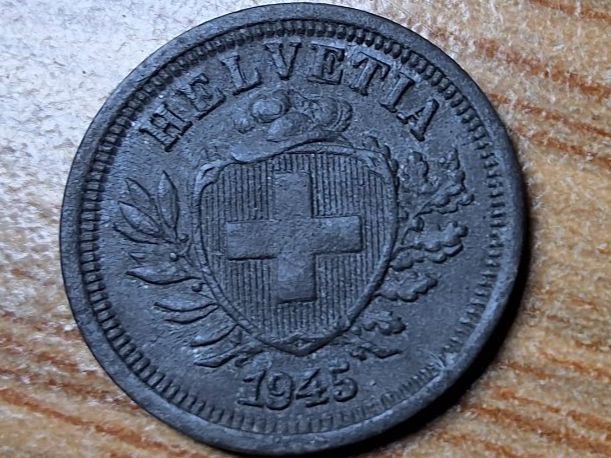 Alle Münzen: 1 Rappen 1945 - Selten! – Gebraucht aus Münchenstein von purbach1 8