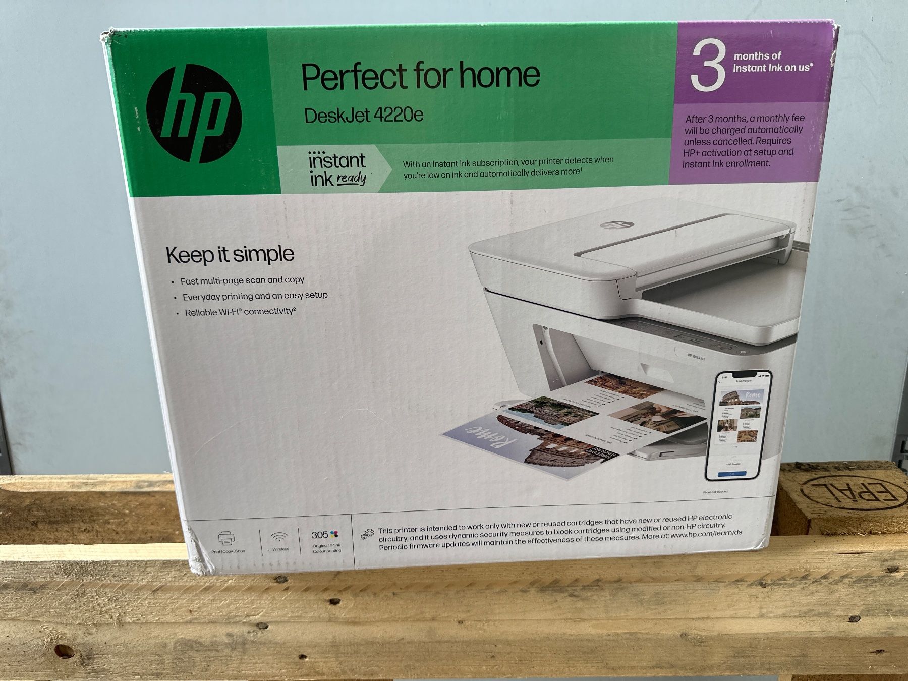Hewlett Packard Stampanti: neuer HP DeskJet 4220e Drucker – Nuovo e nell'imballaggio originale da Necker venduto da liq24 3