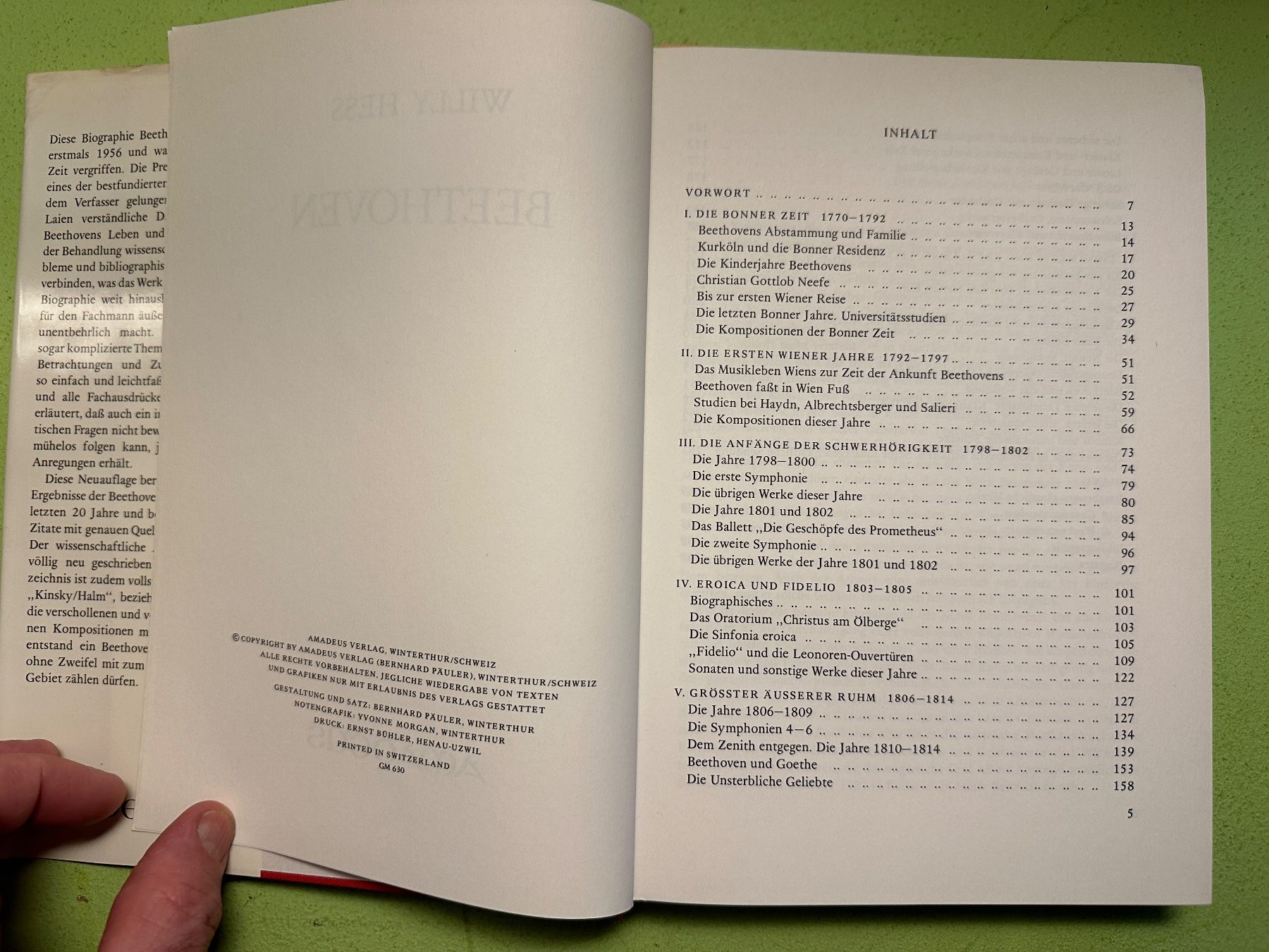 Bücher: Willy Hess: Beethoven. – Gebraucht aus Zürich von allp 3