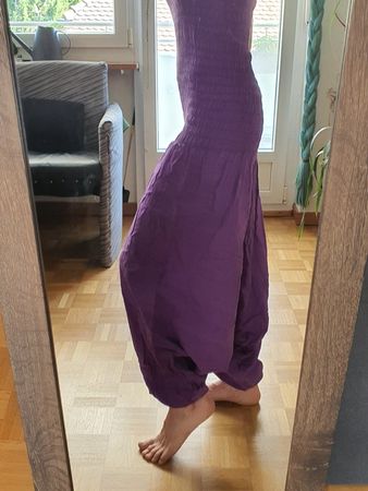 Einteiliges Träger-Hosenkleid, Einheitsgrösse