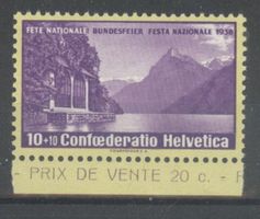 1938, Pro Patria, Vierwaldstätter, ohne Falz, Nr. B1z **
