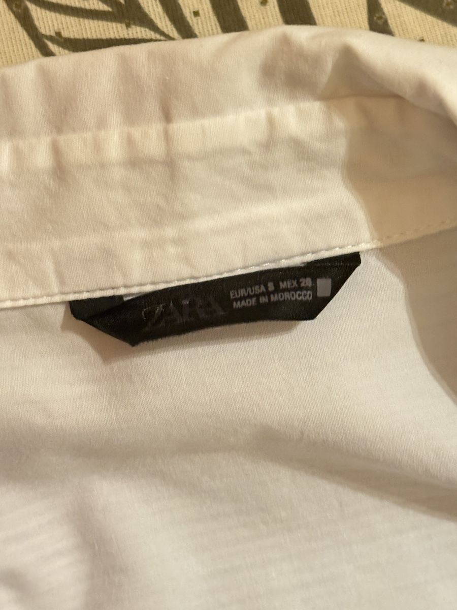 Zara Camicette: Zara Shirt, Blue/White Stripe, Contrast Collar, Size S – Nuovo (secondo la descrizione) da zug venduto da Inaar 5