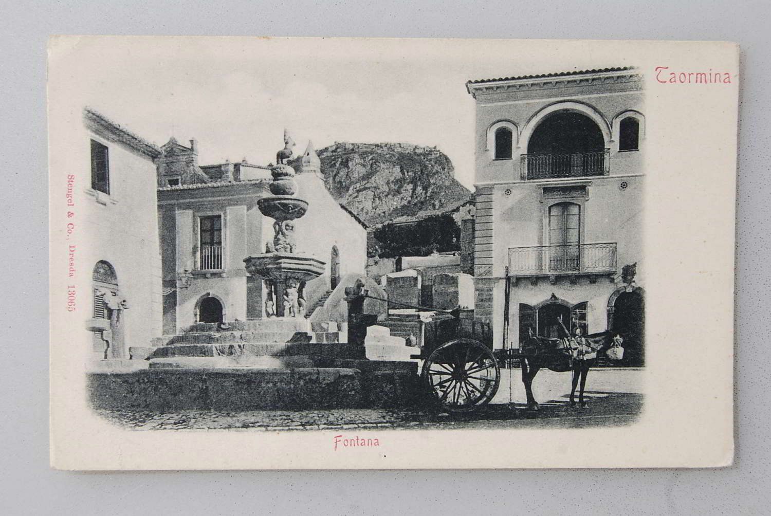 Cartoline postali: AK Taormina - Fontana – Usato da Rüfenacht BE venduto da Toro06