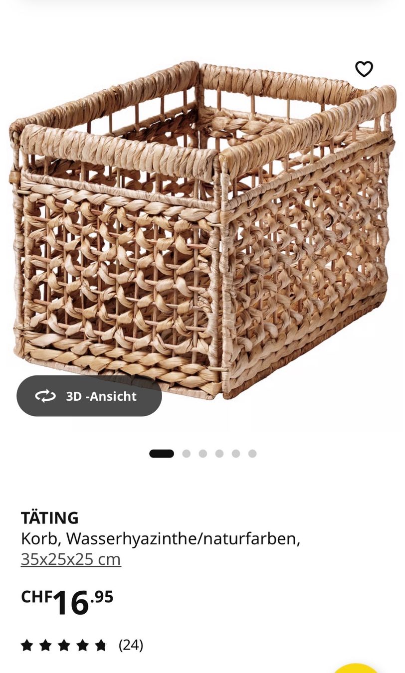 Ikea Altro per la casa: 10er Set IKEA Täting Korb – Usato da Wohlen AG venduto da kissne4 3