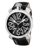 Exklusive Gaga Milano Manuale Herrenuhr, Lederarmband