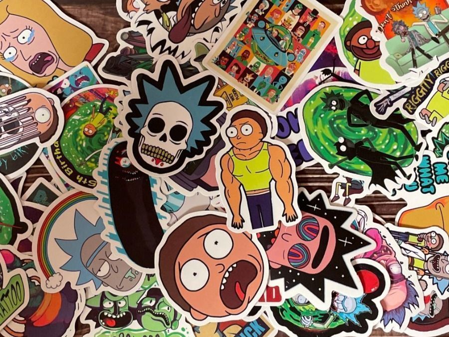 50x Rick and Morty Sticker / Aufkleber (Neu (gemäss Beschreibung)) in ...