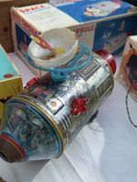 Blechspielzeug Weltraumkapsel mit Box, Vintage Spielzeug 🚀