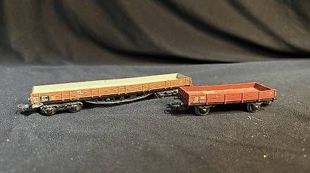 Märklin Modellini di ferrovie: Märklin Niederbordgüterwagen – Usato da Buchs SG venduto da LogistikBuchs