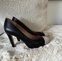 Pumps im Chanel Stil Gr. 38 Schwarz Beige