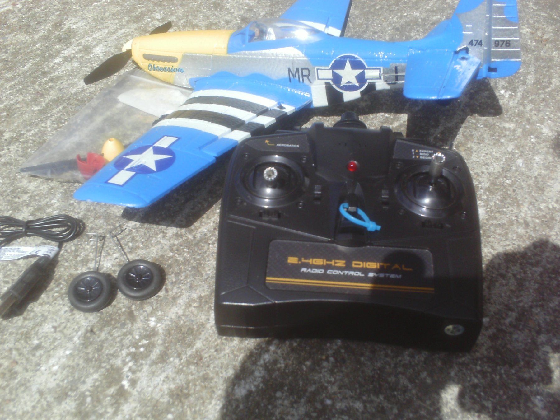 Modellismo RC: Modellflugzeug, Volantex Mustang Warbird – Usato da Süderen venduto da paeng007 1