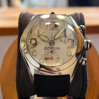 Corum Bubble Quartz Chronograph Silver Dial 396.250.20