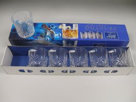 CRISTAL D'ARQUES Whiskygläser Danube 24% Bleikristall France