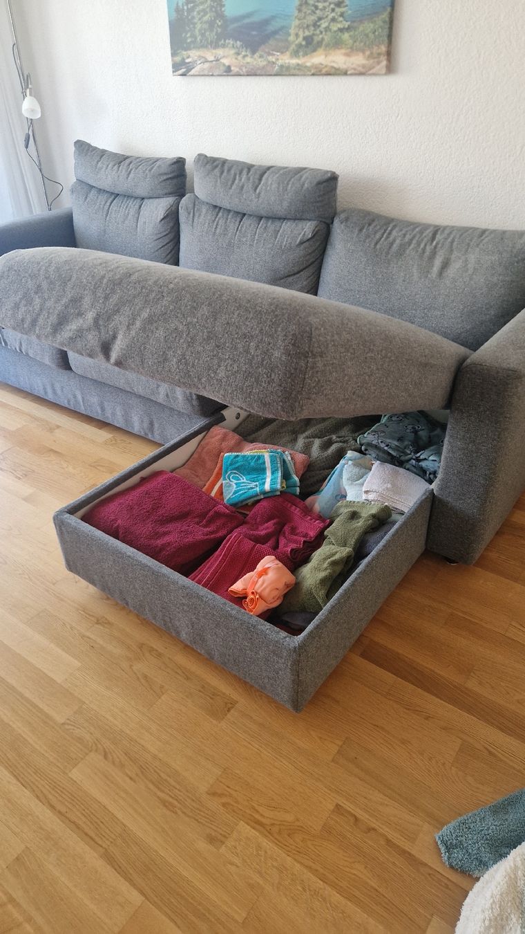 Divani: Canapé gris IKEA VIMLE 3 places avec méridienne – Usato da Biel/Bienne venduto da Boozook 2
