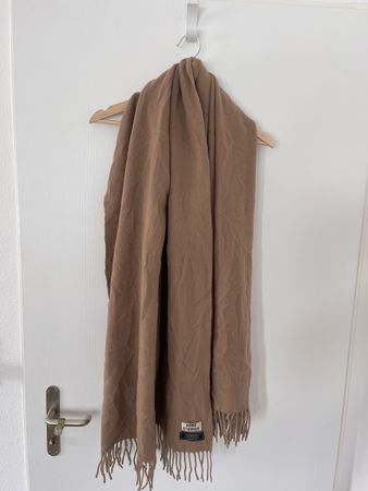 Acne Studios LambWollschal, Beige, Top, Super gross, y2k