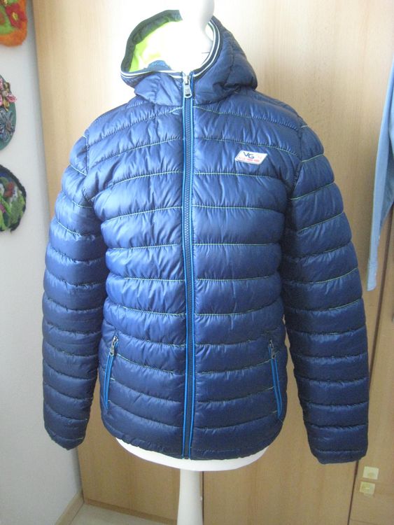 dunkelblaue Vingino wattierte Winterjacke 16/176 (Gebraucht) in