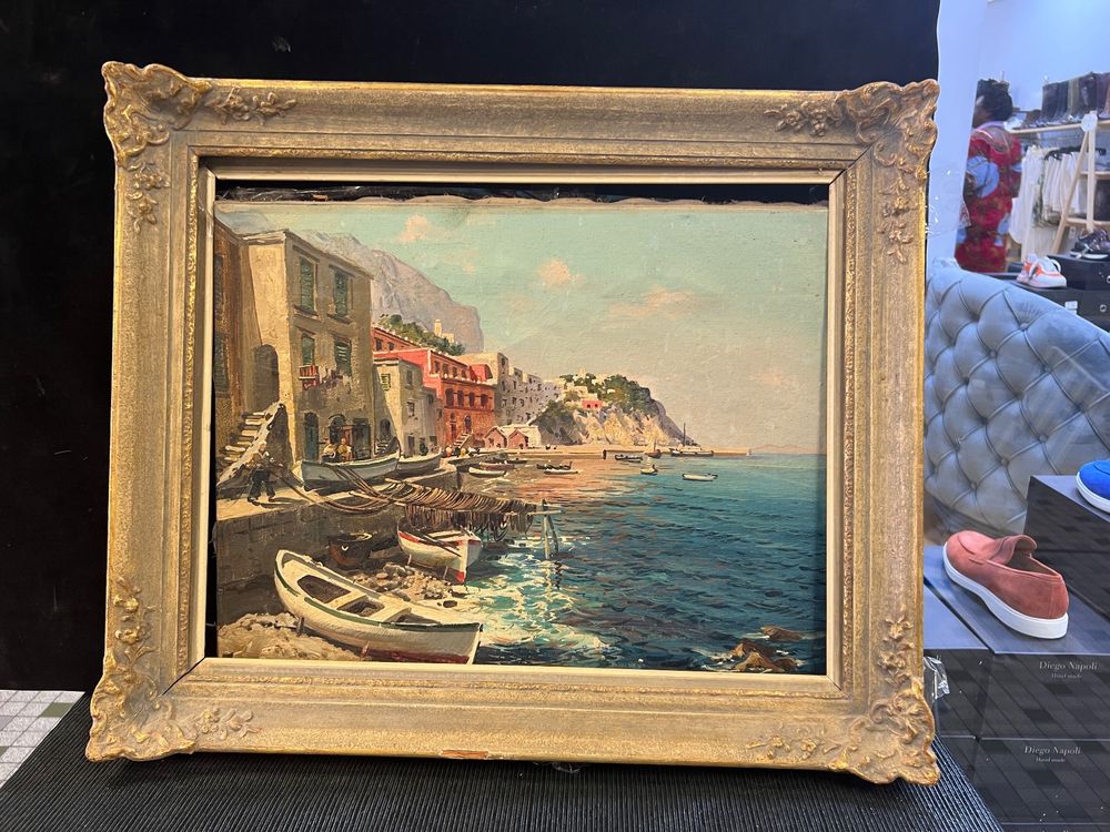 ORIGINAL TABLEAU huile sur toile signée R.DUBOUT  deux