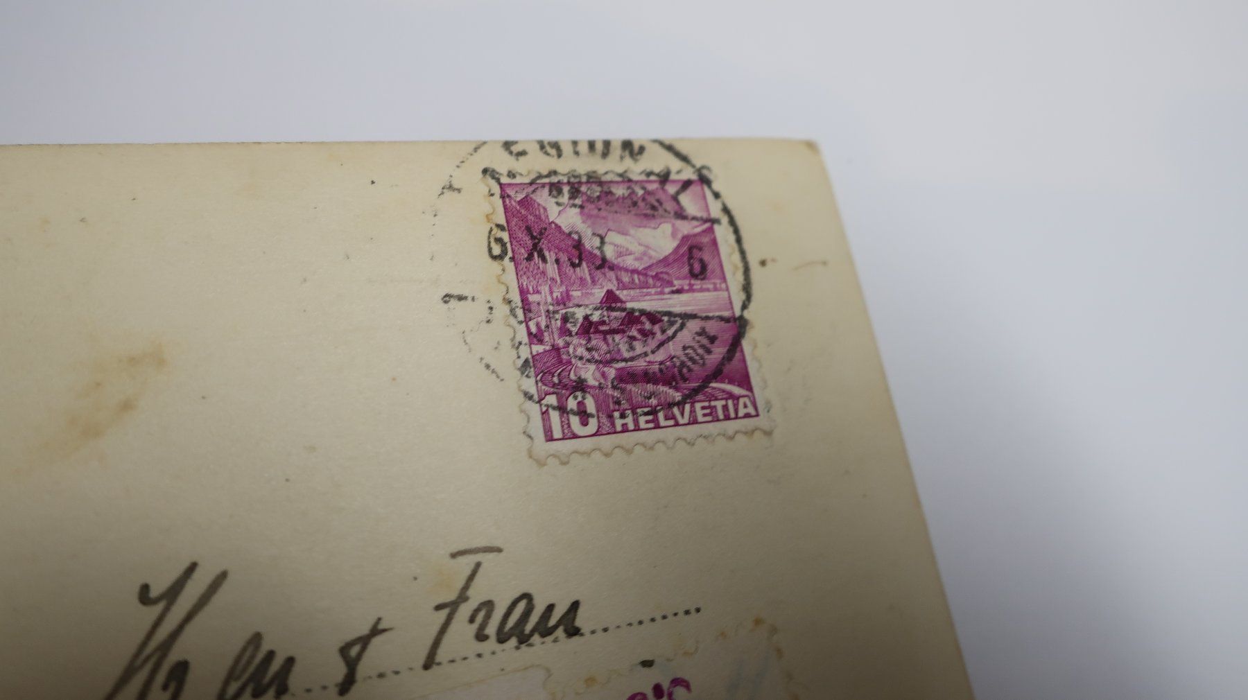 Cartes postales: Ste Croix  N°8242 1933 – Défectueux à Cormoret par Pascalll2001 7