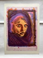 Roger Pfund / lithographie Jeune fille afghane