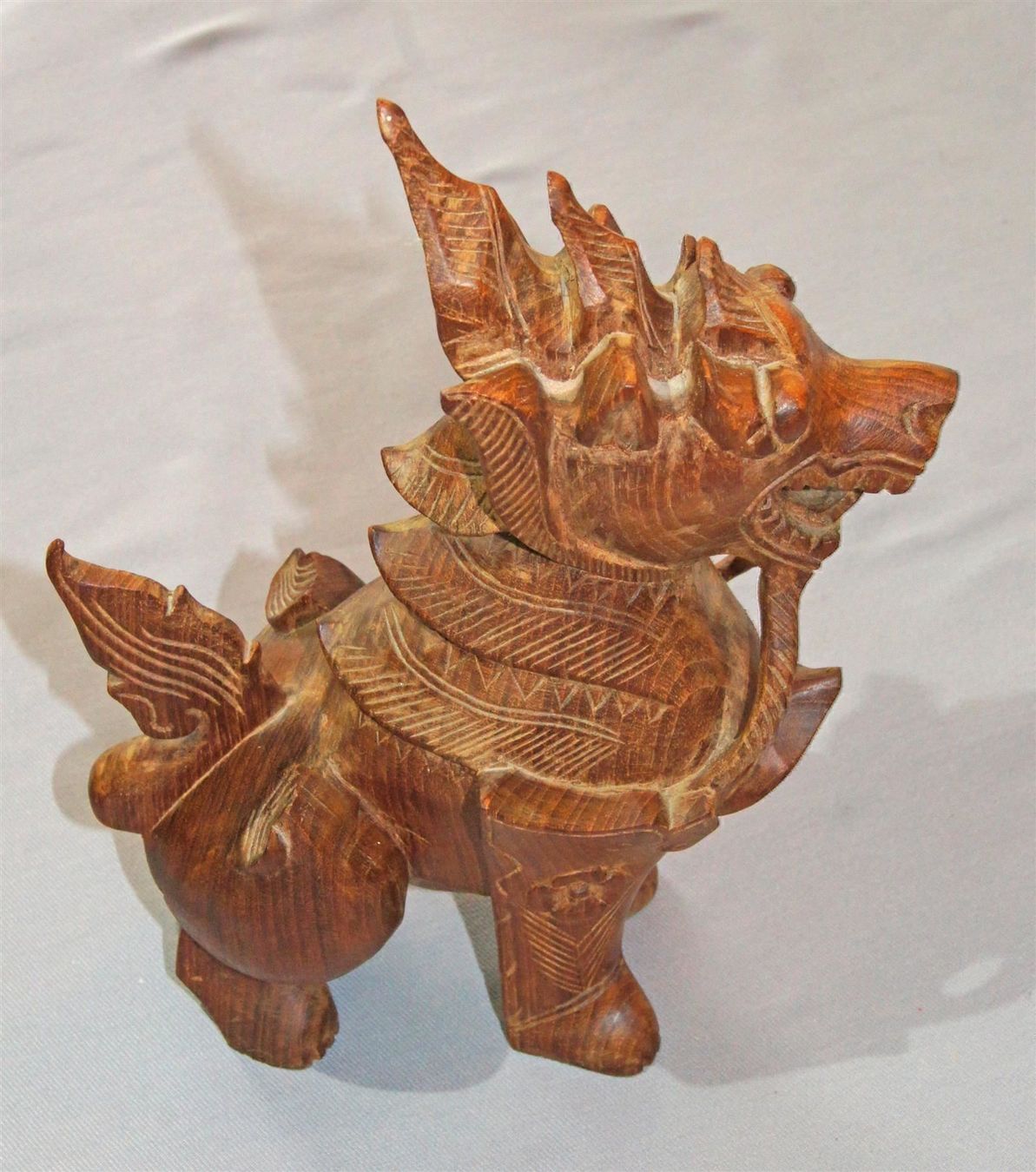 Sculture & Statue: Geschnitzter Tempel-Wächter / Fou-Hund – Usato da Geroldswil venduto da ARTEFACTO 2