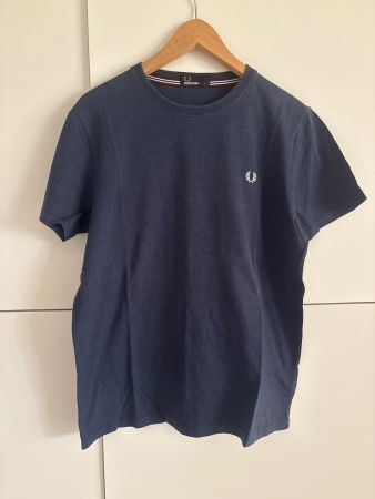 T-shirt homme Fred Perry bleu marine taille L bon état