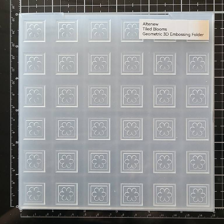 Sciablone: Prägefolder "Tiled Blossoms 3D" von Altenew – Usato da Heimberg venduto da cards_by_isa 4