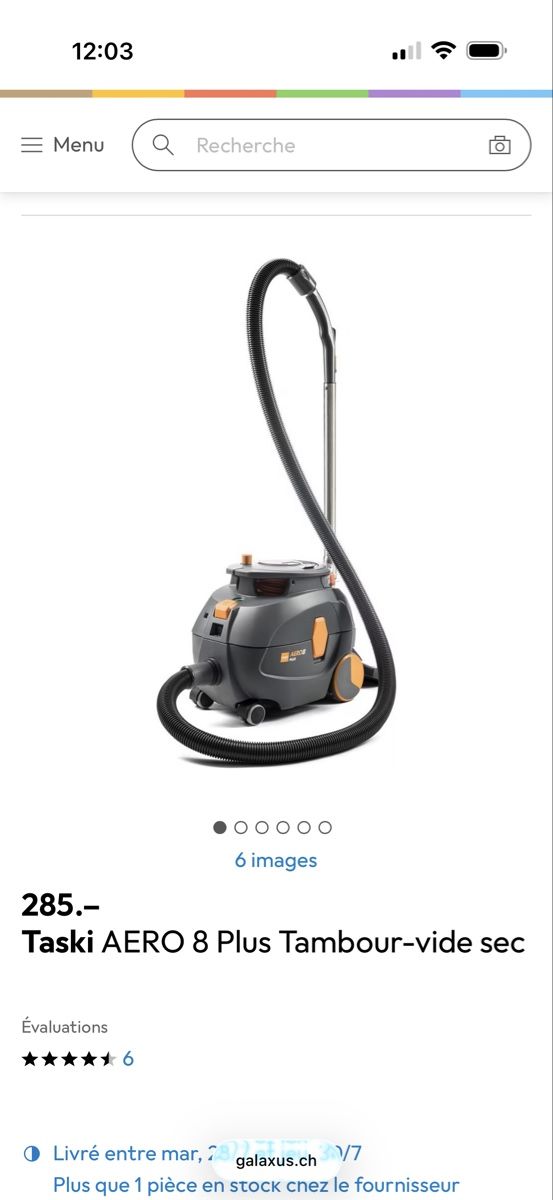 Aspirapolveri & Accessori: Aspirateur Taski AERO 8 Plus – Usato da Lausanne venduto da CamCam11 2