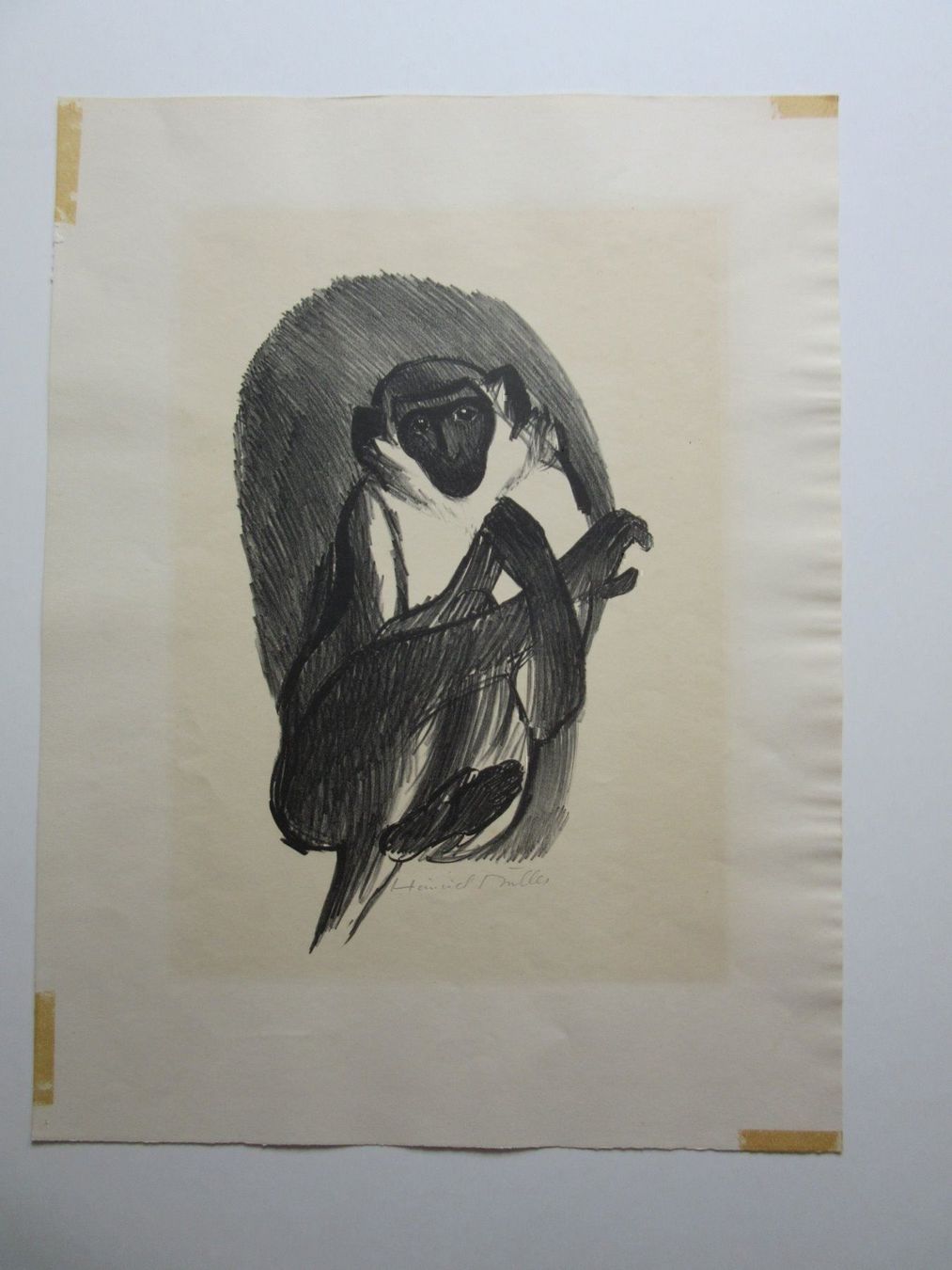 Grafica & Litografie: HEINRICH MÜLLER LITHOGRAPHIE SIGNIERT – Usato da Gersau venduto da kunst-online