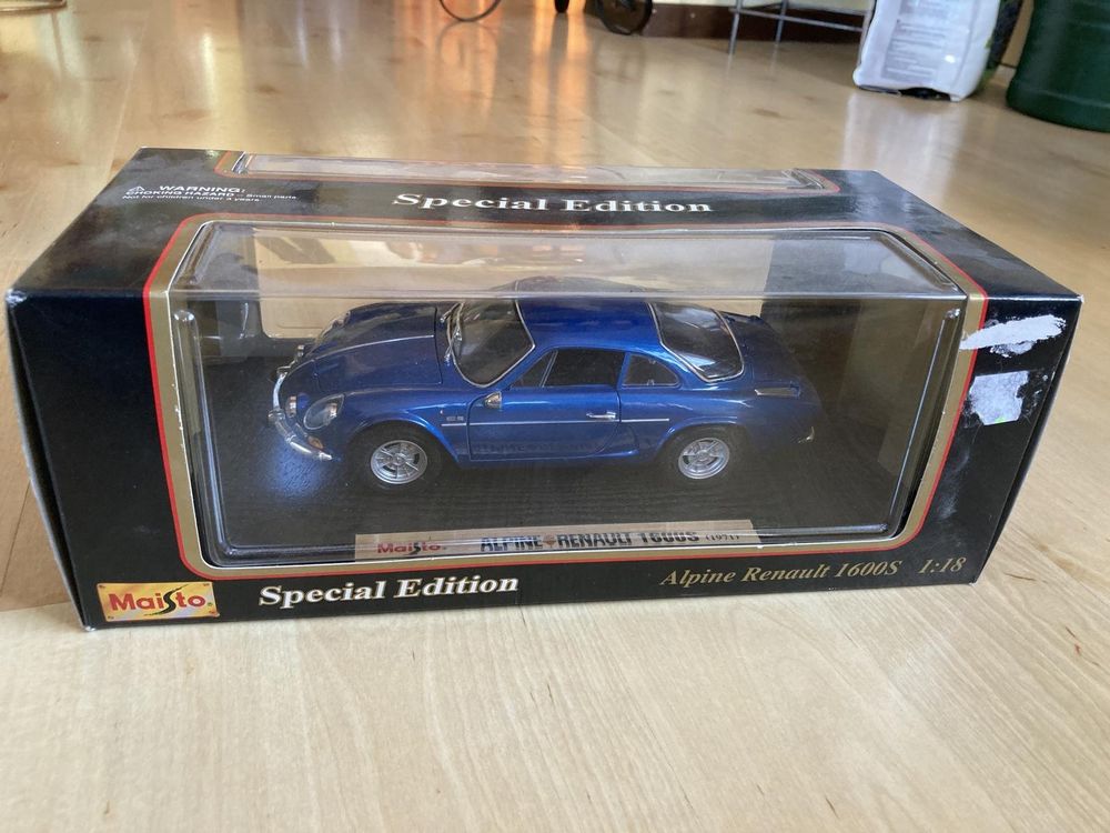 Miniature Alpine Renault 1600S 1971 – Maisto 1/18 – Très Bon état Dans Sa Boîte