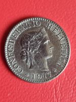 5 RAPPEN - SCHWEIZ - JAHR 1917 SEHR SCHÖNE ERHALTUNG