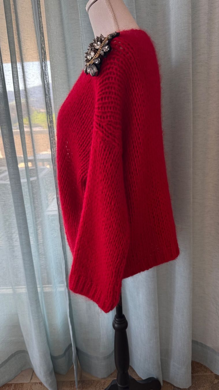 Giacche: Red designer cardigan – Nuovo (secondo la descrizione) da Altendorf venduto da Ro 5