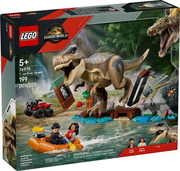 Lego Kit di costruzioni: LEGO Jurassic World 76975 T. rex River Escape – Nuovo e nell'imballaggio originale da Basadingen venduto da NekoBricks
