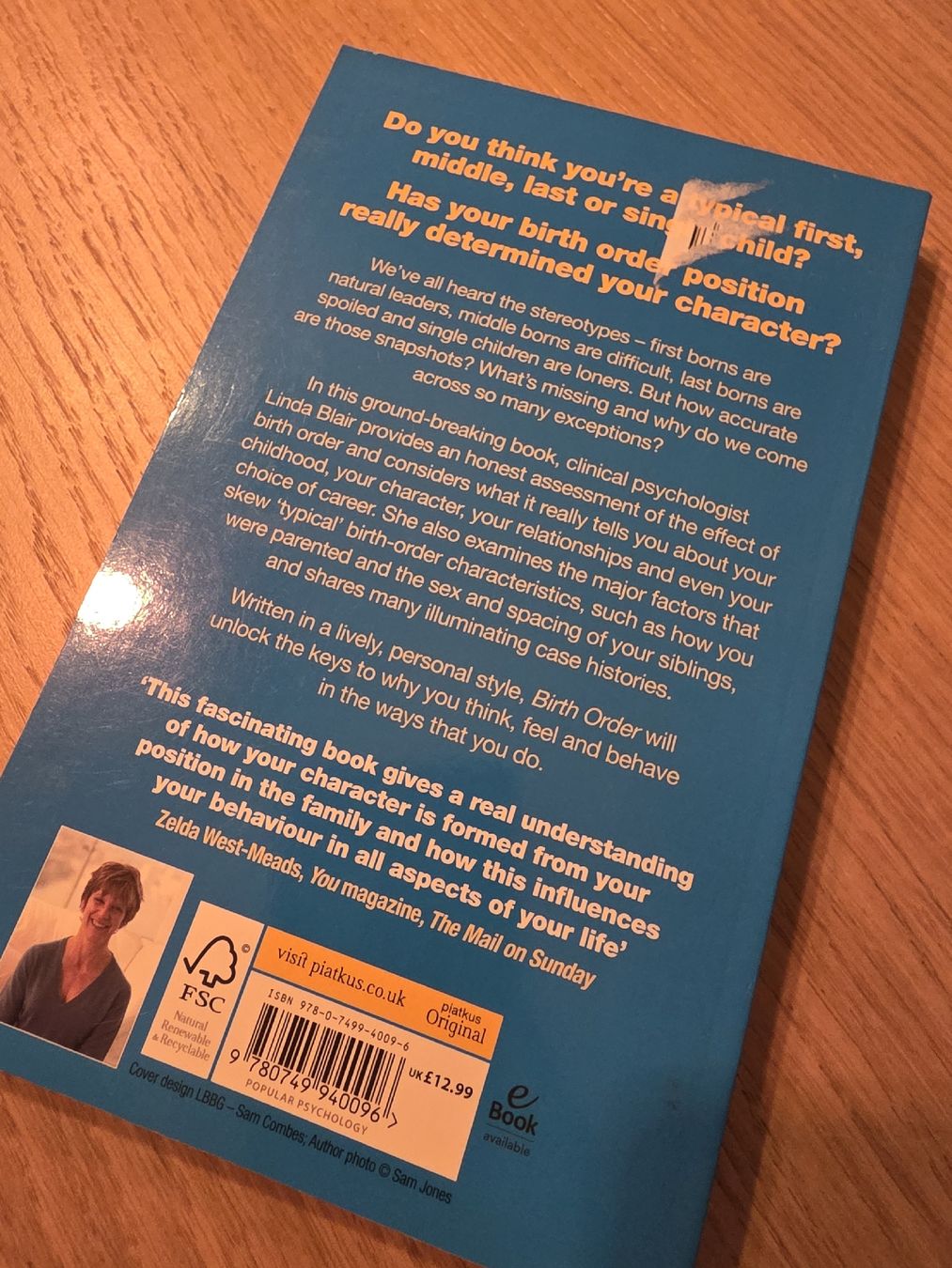 Libri: Birth Order: Discover your personality traits! – Usato da Zürich venduto da Dani.M6 2