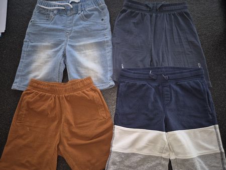 4er Pack Kinder Shorts Sommerhose kurze Hose Gr.134