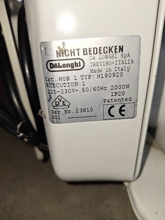 De'Longhi Radiateurs: Heizkörper De Longhi 2000W – D'occasion à Thal par Ricoba 1