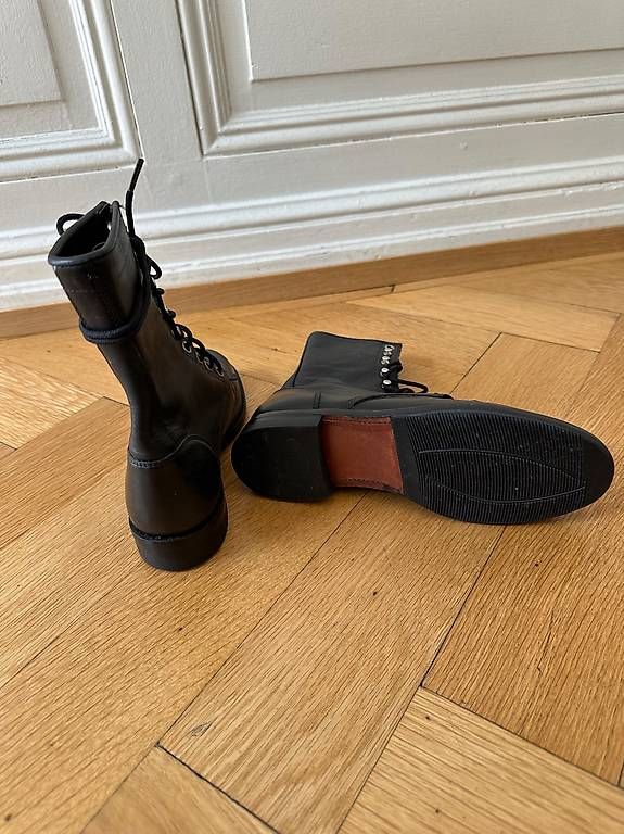Damenschuhe: Schnürstiefel Leder, 36 – Gebraucht aus Basel von Batu 1