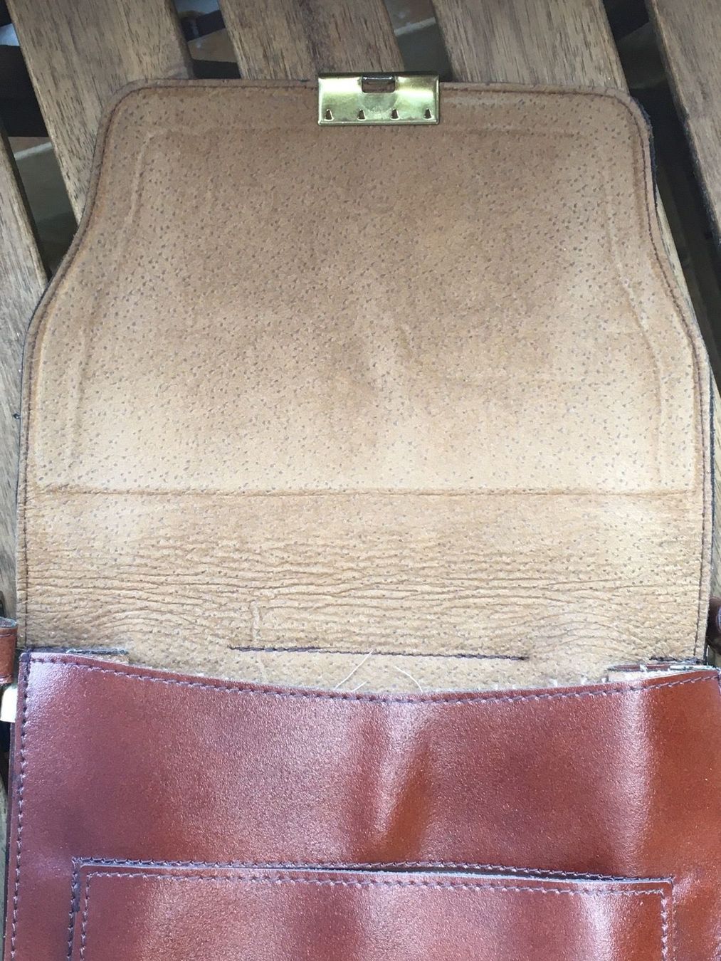 Borse: Braune Lederhandtasche – Usato da Bauma venduto da Budgerigar 2