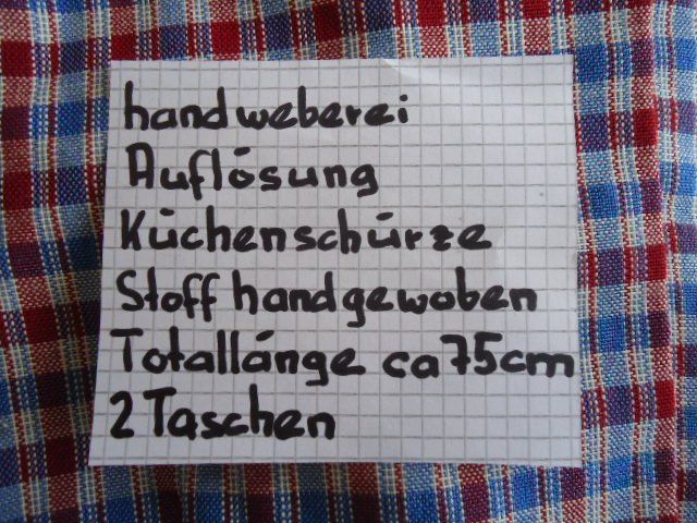 Altro per Abbigliamento & Protezione sul lavoro: handgewobene Küchenschürze – Nuovo (secondo la descrizione) da Stein AR venduto da dylesi 3