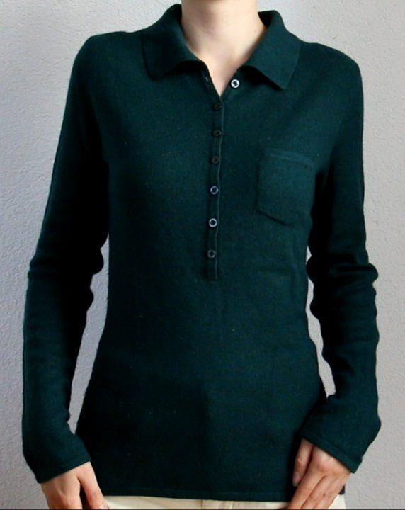 Maglioni & Felpe: Dunkelgrüner Seide-Cashmere Pullover – Usato da Luzern venduto da Simona15