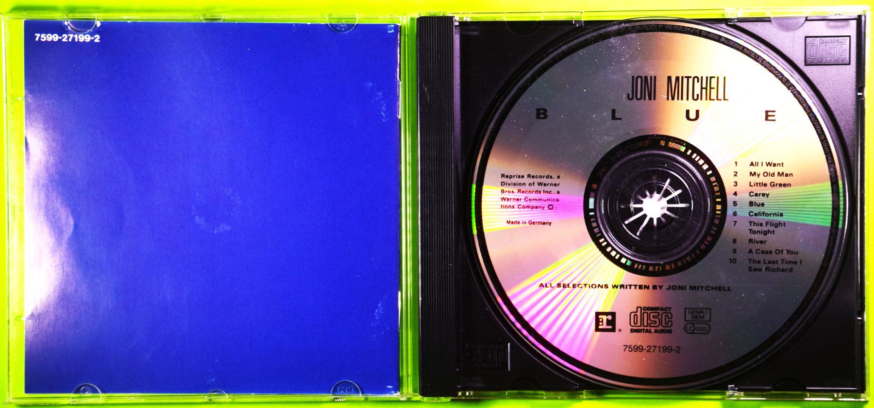 CD: JONI MITCHELL  /  BLUE  /  MIT BOOKLET MIT DEN SONGTEXTEN ! – Nuovo (secondo la descrizione) da Luzern venduto da piro12 2