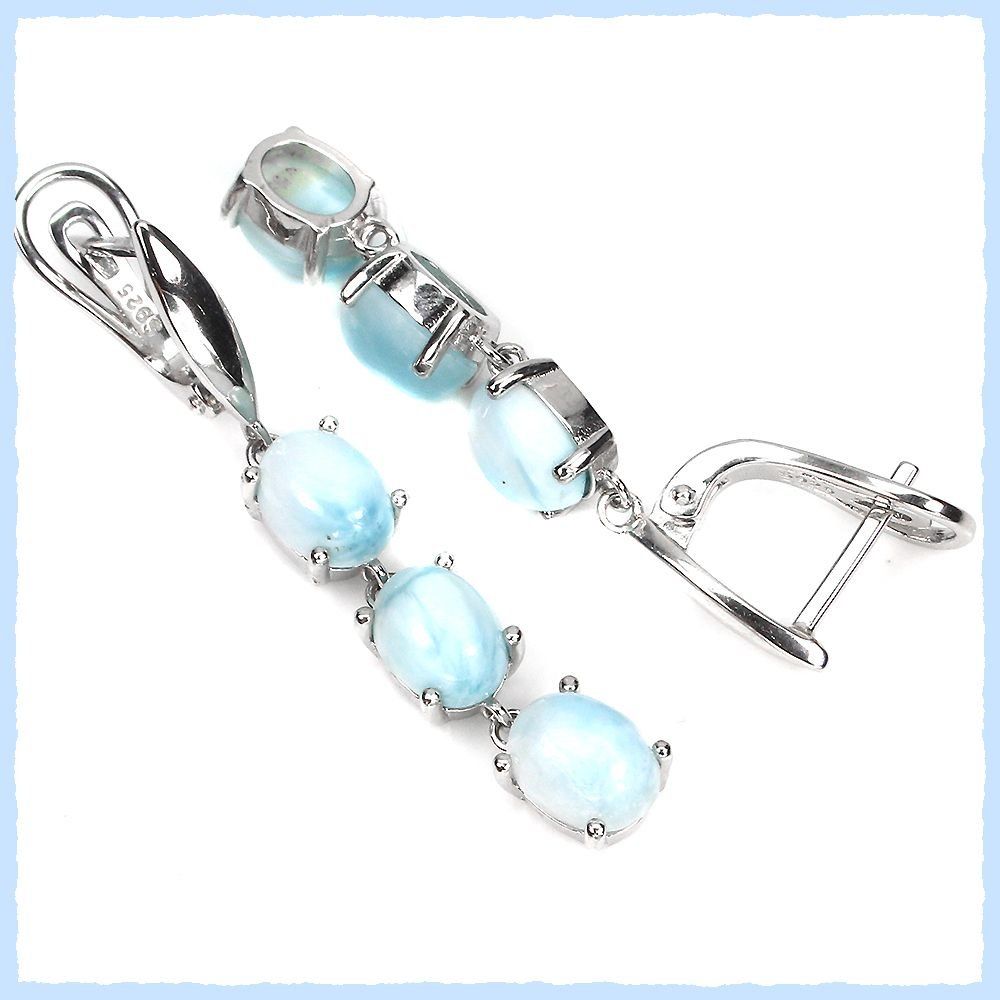 Orecchini pendenti & Orecchini a lobo: LARIMAR, Larimar Ohrhänger 925 Silber – Nuovo e nell'imballaggio originale da Oberglatt ZH venduto da Goldfee1 2