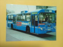 AK Bus Berlin MAN Zweiachs-Eindecker Werbung