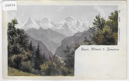 Eiger, Mönch & Jungfrau - Künstlerkarte