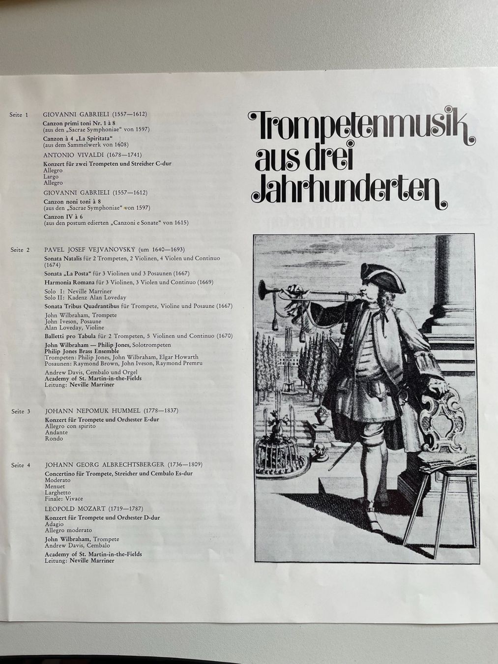 Schallplatten: 5 LP Trompeten- und Hornkonzerte – Gebraucht aus Appenzell Steinegg von Wurzlers 1