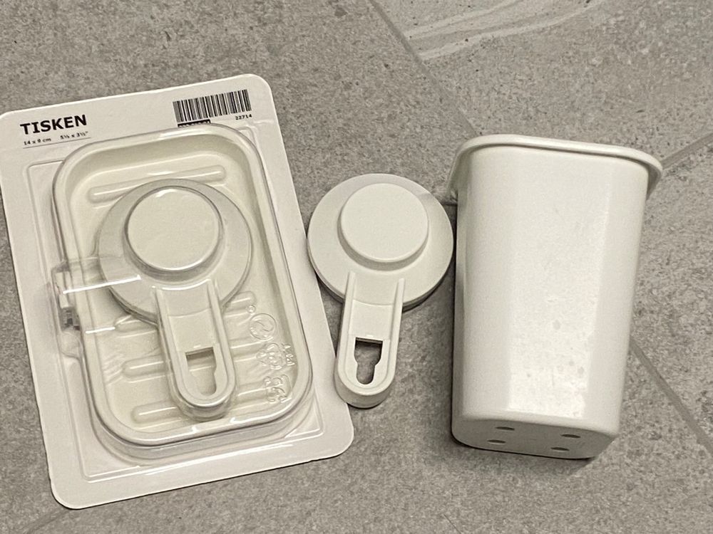Pot à brosse-à-dent en porcelaine - Histoire d'eau - Blanc et vert